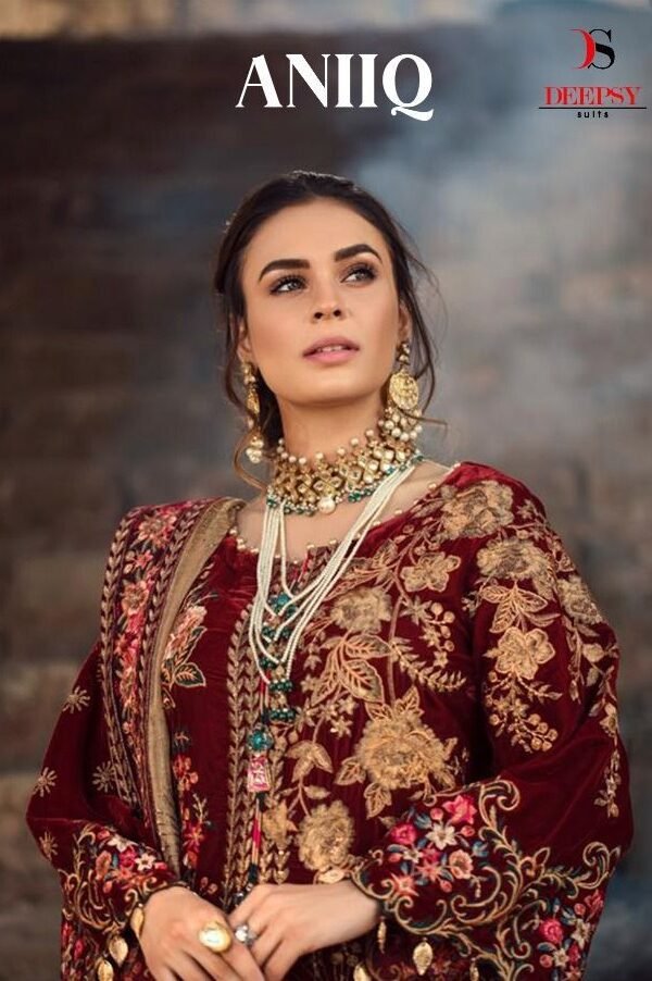 Pashmina Suits Aniq Velvet Collection By DEEPSY SUITS
