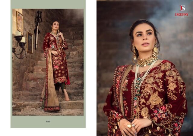 Pashmina Suits Aniq Velvet Collection By DEEPSY SUITS