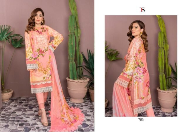 Pasmina suit Firdous-9 Pasmina Sholl Dupatta by DEEPSY SUITS