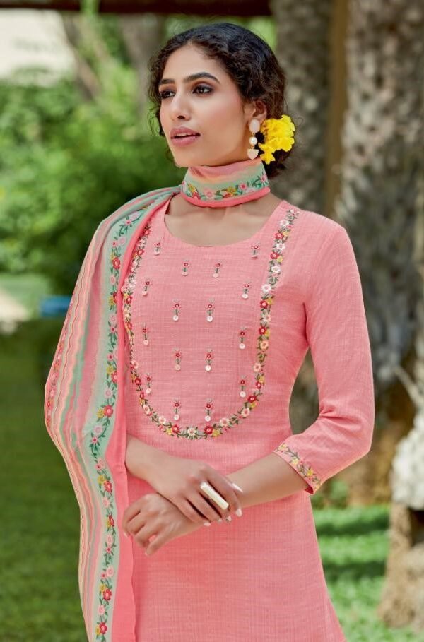 Pink Mirror Crayons Ladies Readymade Dress