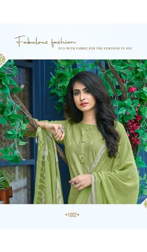 Pink Mirror Mint Ladies Readymade Suit