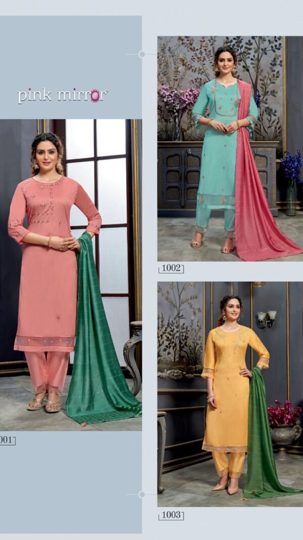 Pink MirrorRadiant Ladies Suit Readymade