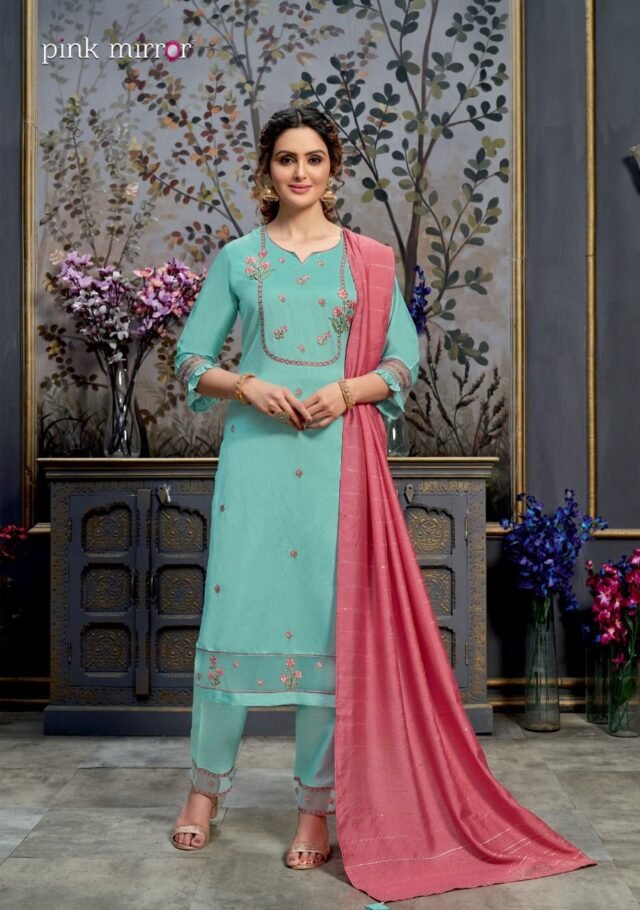 Pink MirrorRadiant Ladies Suit Readymade