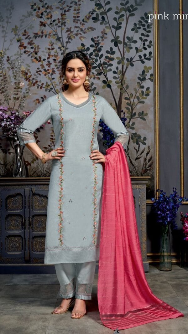 Pink MirrorRadiant Ladies Suit Readymade