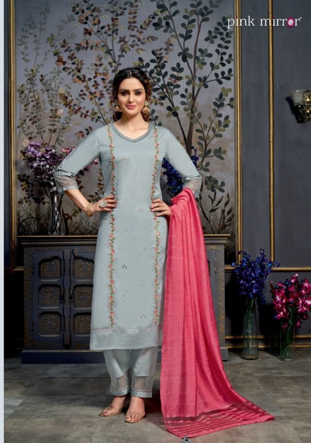 Pink MirrorRadiant Ladies Suit Readymade