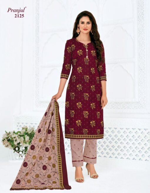 Buy Now Pranjul Priyanka Vol 21 Ready Made Pure Cotton Printed Dress Full  Catalog Available At Wholesale Rate