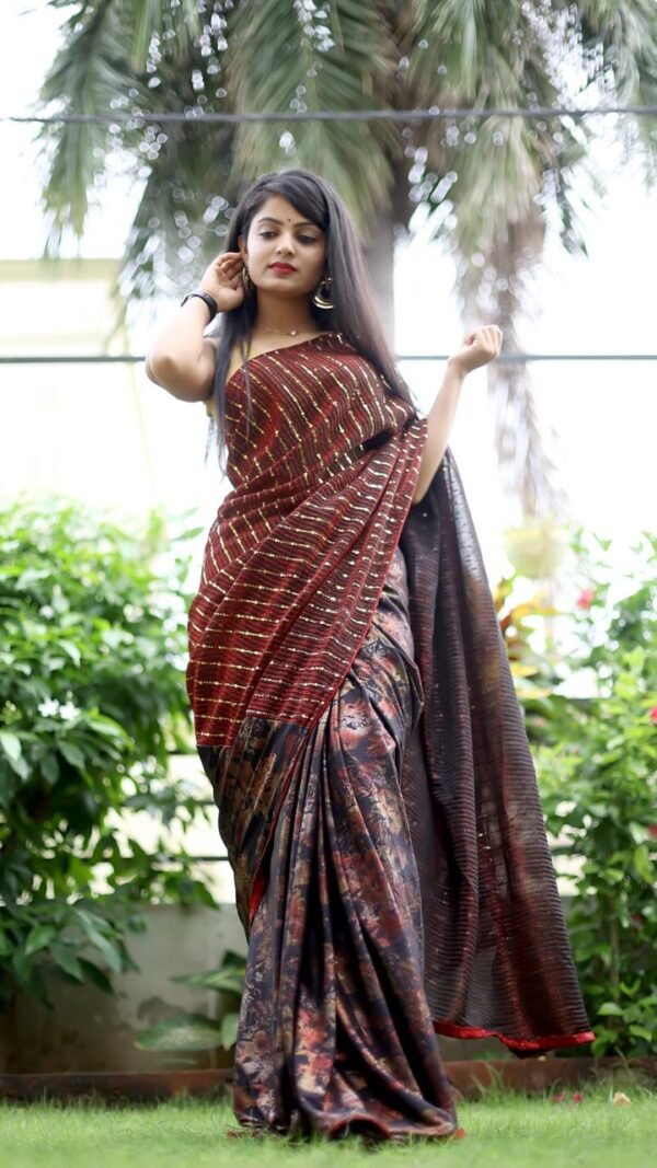 Pure Heavy Metallic Fabric with Reversible Two Side Cocktail Fabric 03
