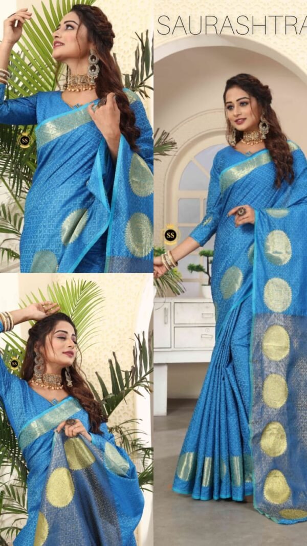 Pure Kanjivaram Silk Saree with Gold Zari Rich Pallu