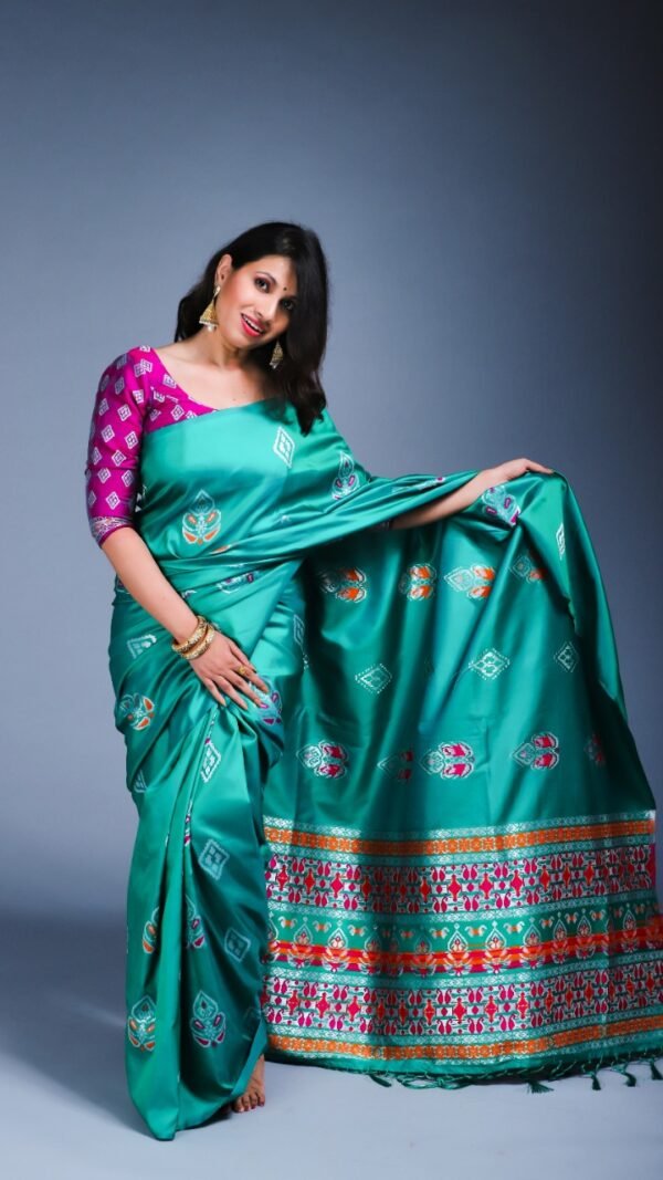 Pure Soft silk Two tone Kanjivaram Saree