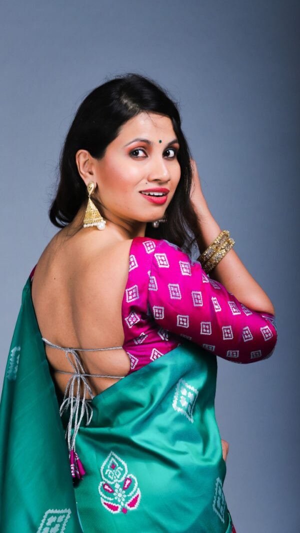 Pure Soft silk Two tone Kanjivaram Saree