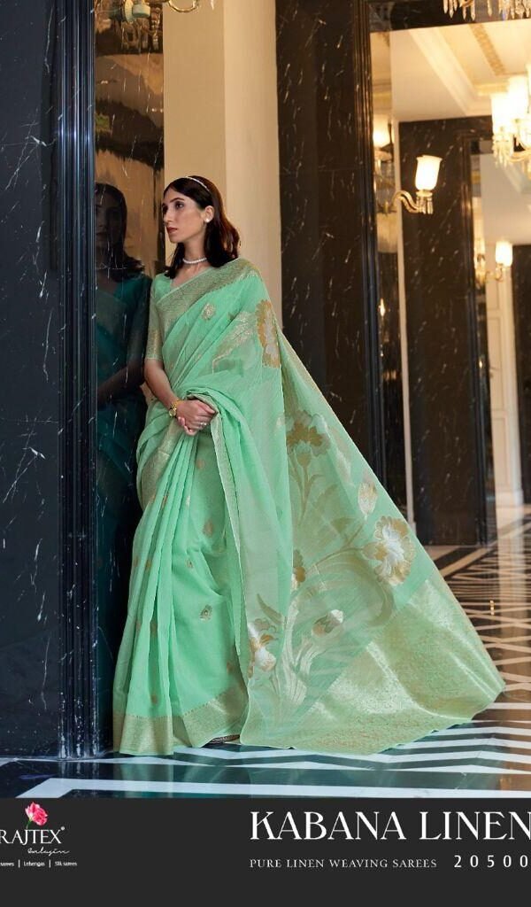 RAJTEX KABANA LINEN Wholesale Saree For Business Online