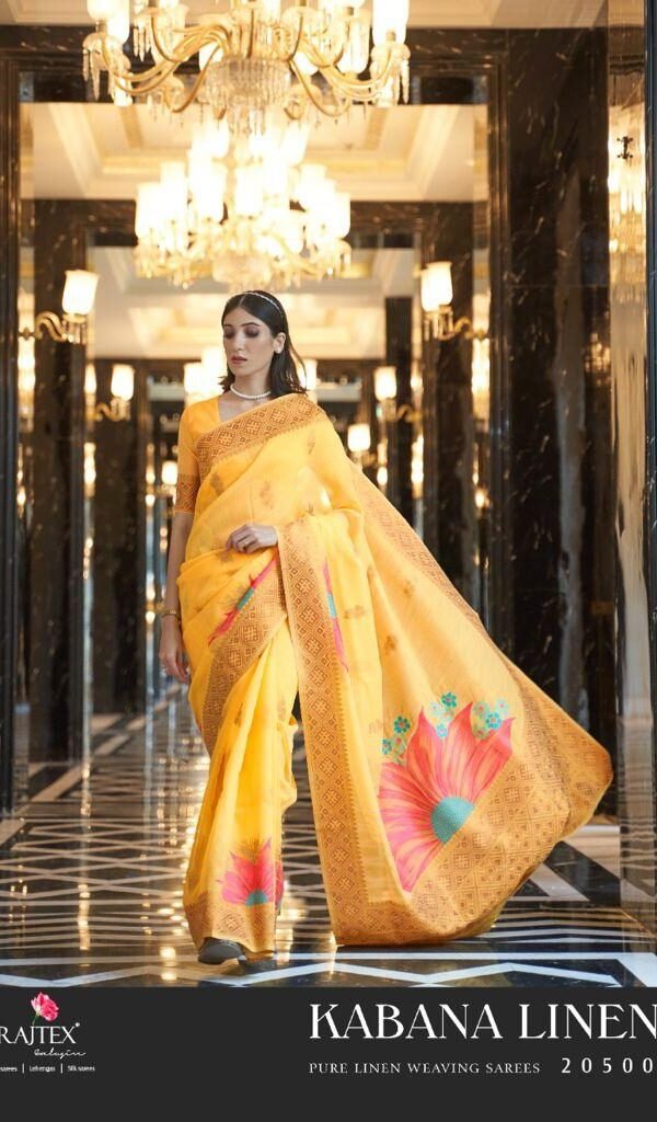 RAJTEX KABANA LINEN Wholesale Saree For Business Online