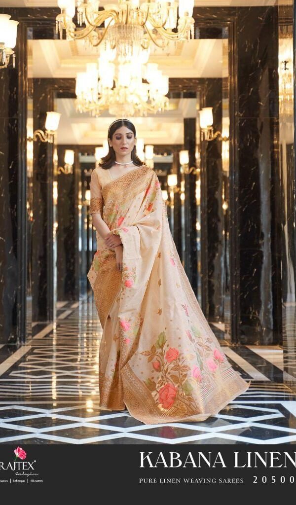 RAJTEX KABANA LINEN Wholesale Saree For Business Online