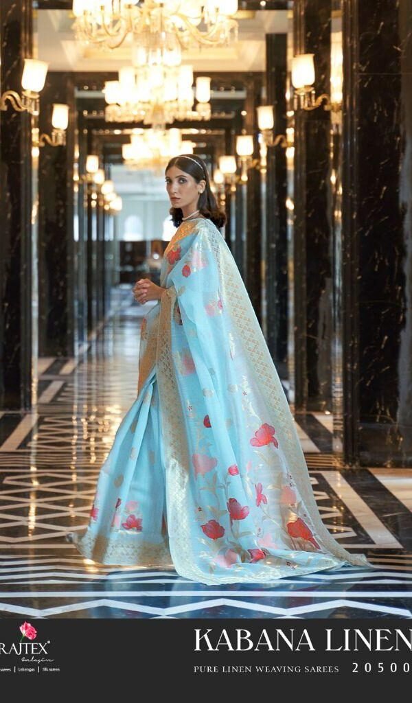 RAJTEX KABANA LINEN Wholesale Saree For Business Online