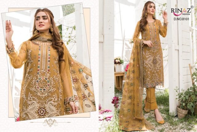 Rinaz-Fashion Maryam’s Gold- Vol-12 Designer Suits Pakistani