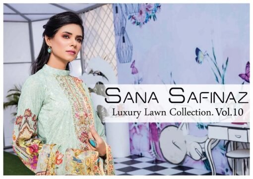 Sana Safinaz Luxury Lawn Collection Vol-10 Wholesale Catalogue
