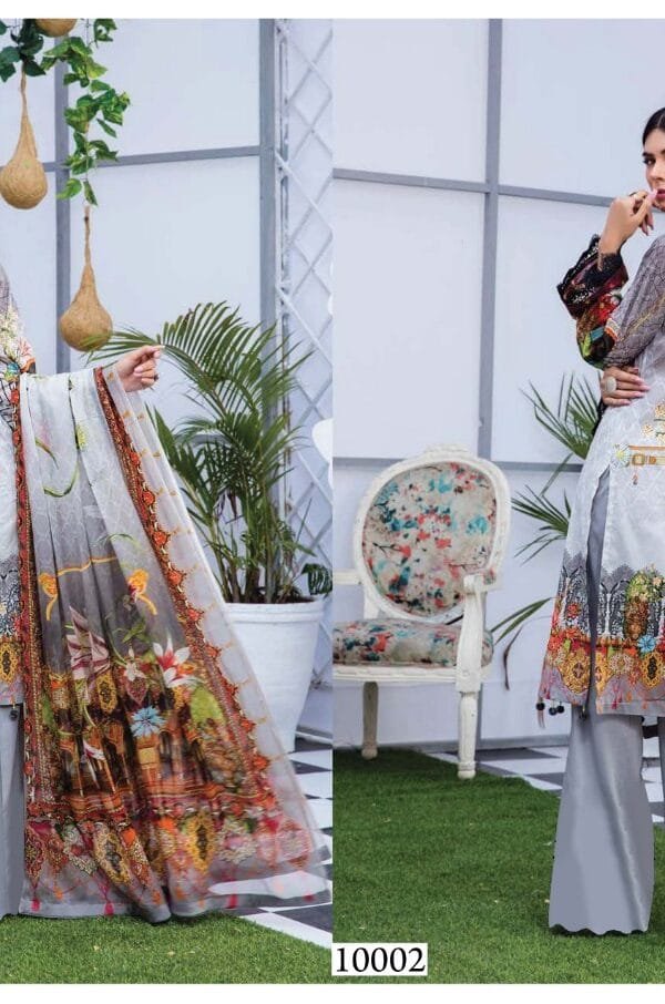 Sana Safinaz Luxury Lawn Collection Vol-10 Wholesale Catalogue