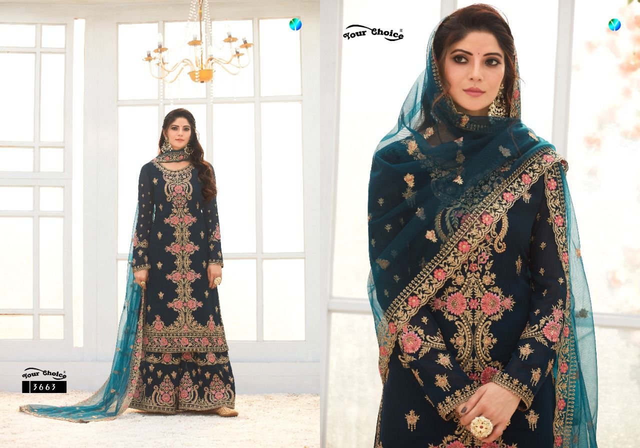 Georgette Hand Work New Party Wear Designer Sharara Dress at Rs 1400 in  Surat