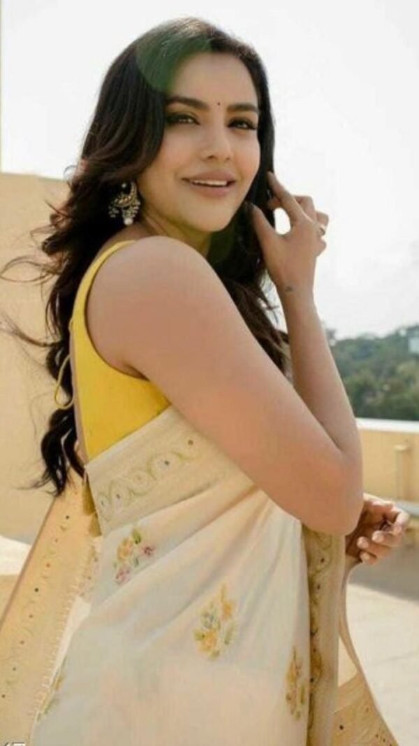 Soft Lichi Silk Saree with Jacquard Work on All Over