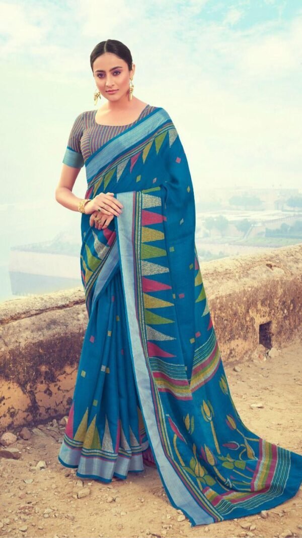 Soft Linen CottonNew Design Saree 04