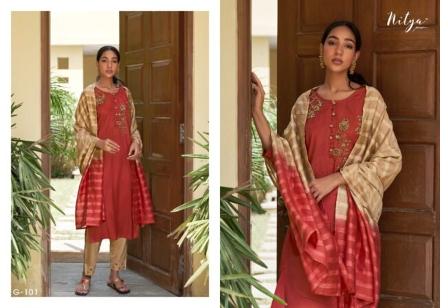 LT NITYA GLORIA VISCOSE REGAL LOOK SALWAR SUIT Dress Material In Wholesriceale Suit