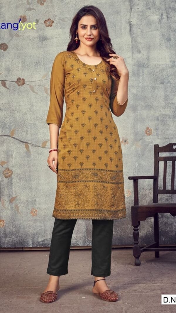Rangjyot Pankhi Kurti Wholesale Catalogue Kurtis