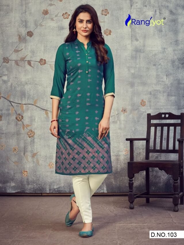 Rangjyot Pankhi Kurti Wholesale Catalogue Kurtis