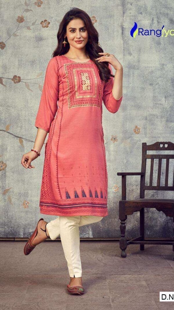 Rangjyot Pankhi Kurti Wholesale Catalogue Kurtis