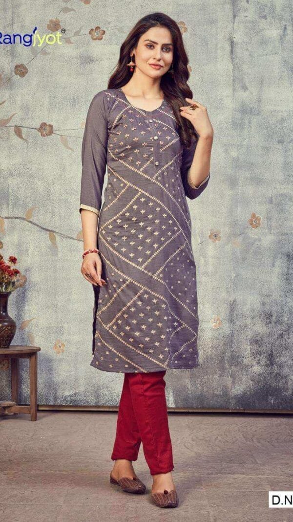 Rangjyot Pankhi Kurti Wholesale Catalogue Kurtis