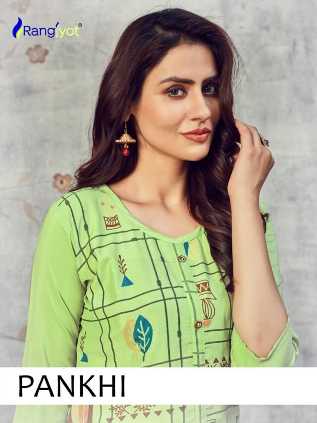 Rangjyot Pankhi Kurti Wholesale Catalogue Kurtis