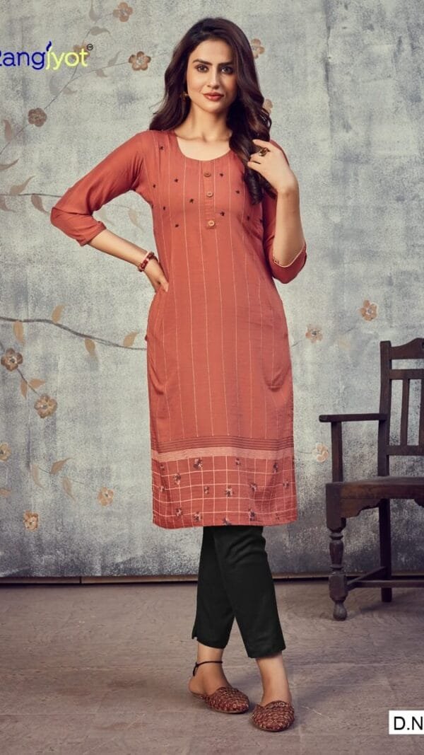 Rangjyot Pankhi Kurti Wholesale Catalogue Kurtis