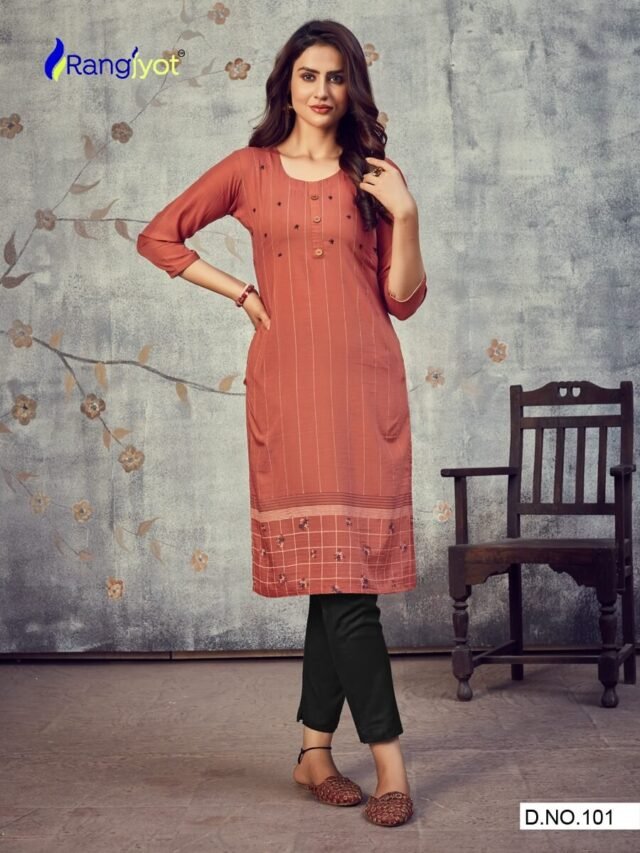 Rangjyot Pankhi Kurti Wholesale Catalogue Kurtis