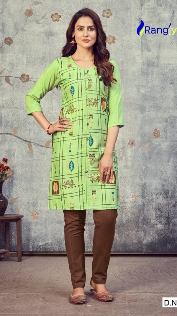 Rangjyot Pankhi Kurti Wholesale Catalogue Kurtis