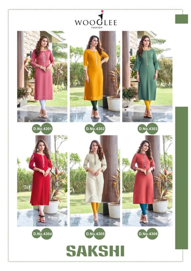 SAKSHI Wooglee Kurti Wholesale Kurti Catalogue Kurtis