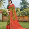 Chiffon Brasso with exclusive lace Designer Sarees  02