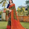 Chiffon Brasso with exclusive lace Designer Sarees  05