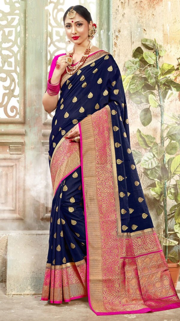 Banarasi Art Silk Sare with Woven Work 06