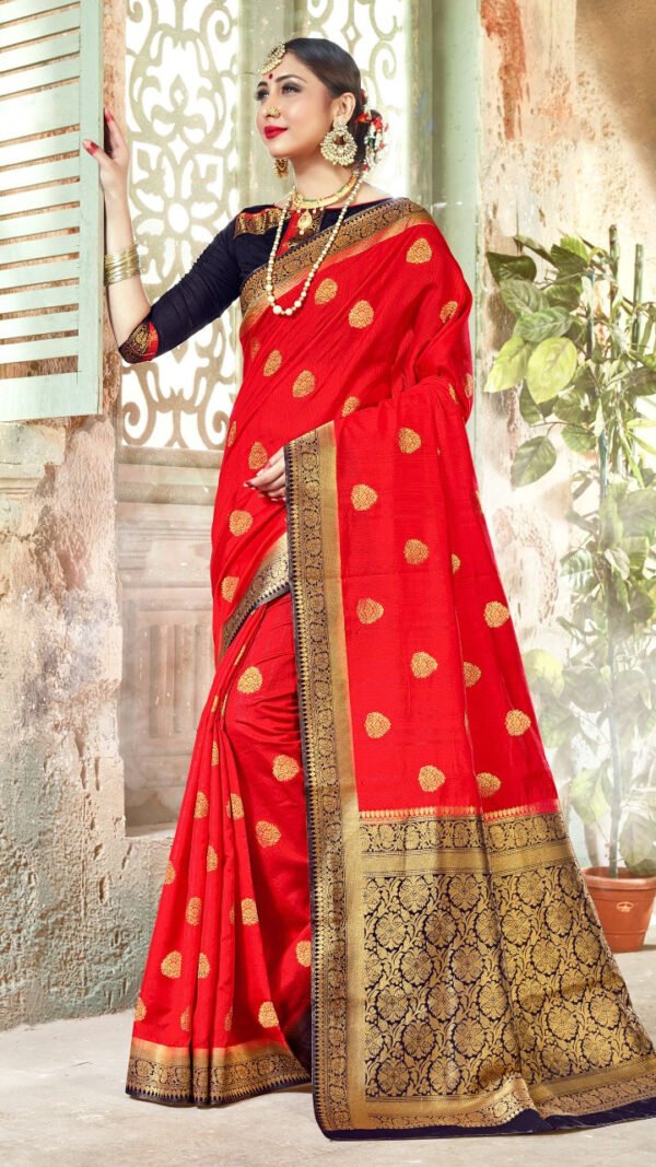 Banarasi Art Silk Sare with Woven Work 02