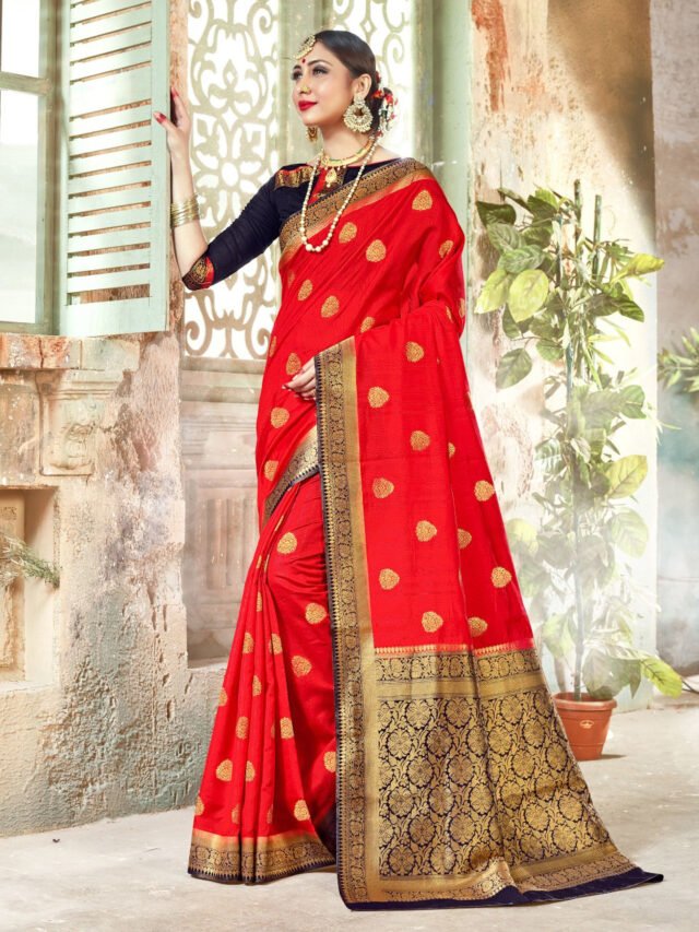 Banarasi Art Silk Sare with Woven Work 02