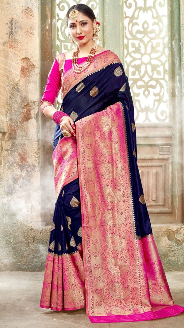 Banarasi Art Silk Sare with Woven Work 03