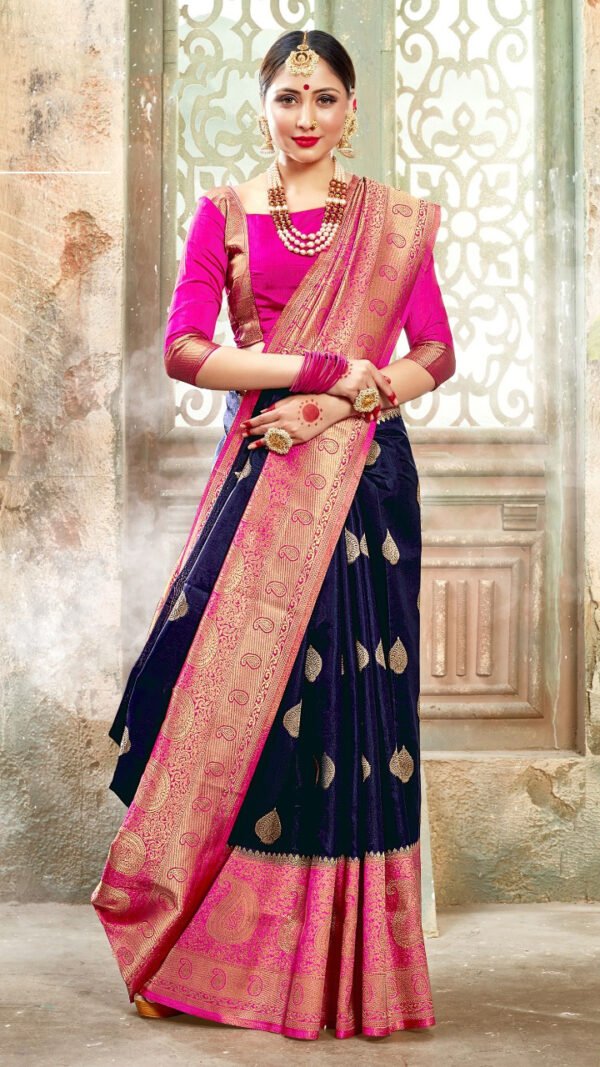 Banarasi Art Silk Sare with Woven Work 03