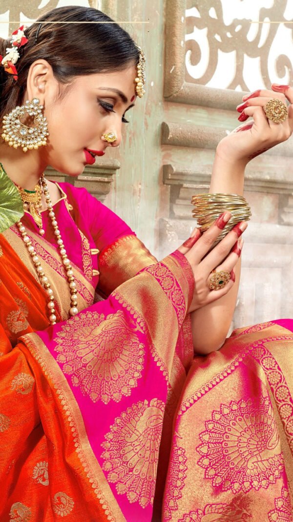 Banarasi Art Silk Sare with Woven Work 04
