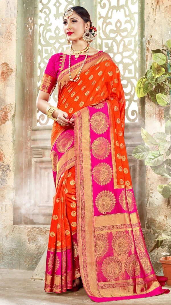 Banarasi Art Silk Sare with Woven Work 04