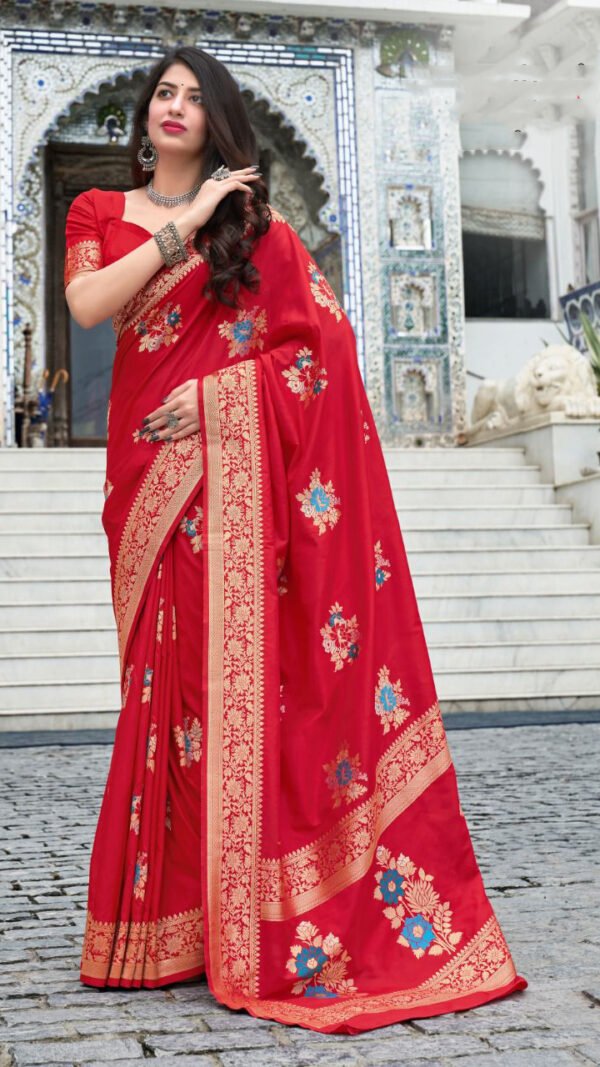 Banarasi Weaving Soft Silk Saree 01
