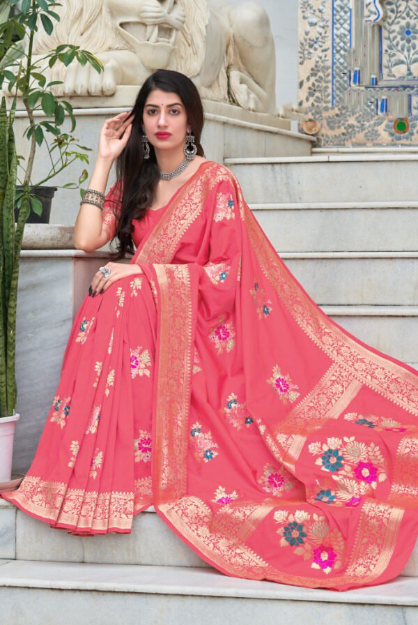 Banarasi Weaving Soft Silk Saree 03