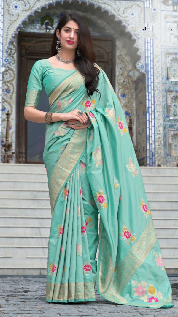 Banarasi Weaving Soft Silk Saree 02