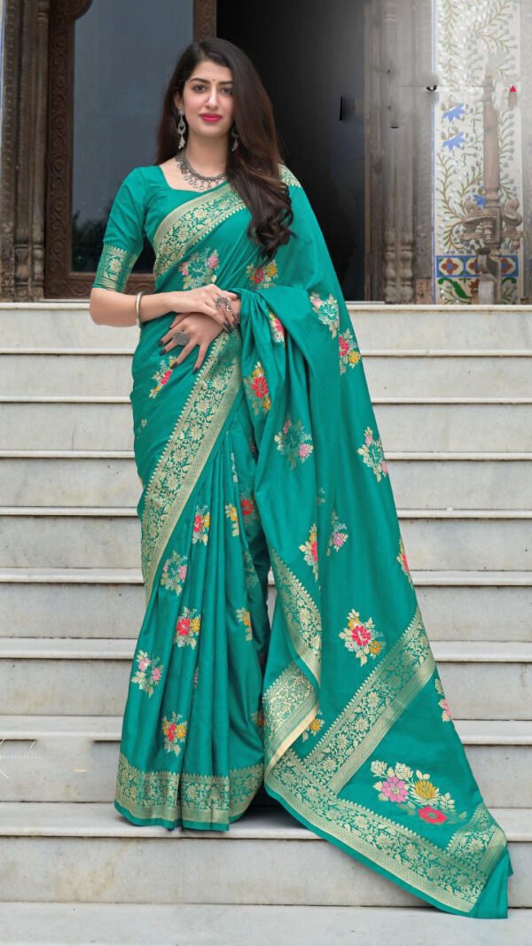 Banarasi Weaving Soft Silk Saree 04