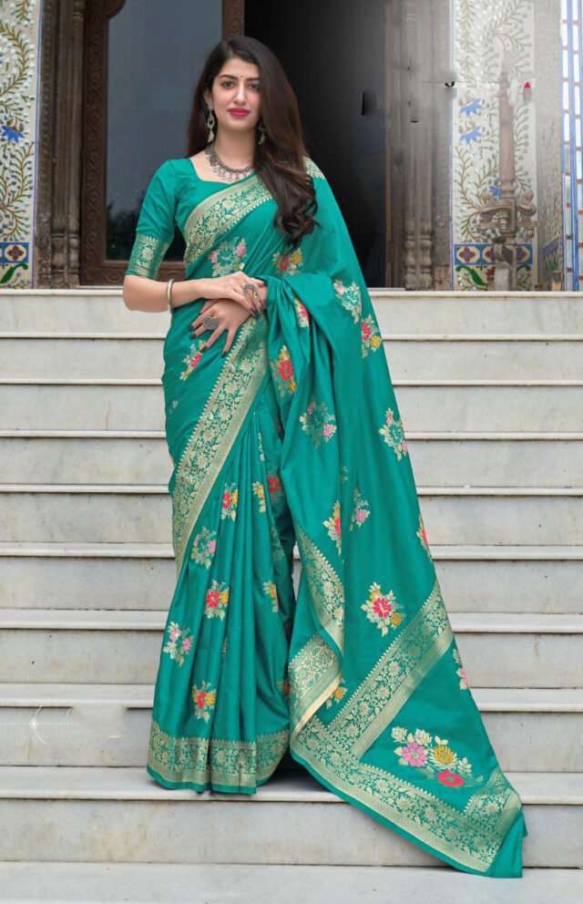 Banarasi Weaving Soft Silk Saree 04