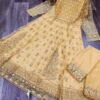 Butterfly net with Heavy Embroidery and Mirror work Suits 11