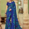 Chiffon Saree with Satin Weave Border 07